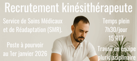 RECRUTEMENT KINESITHERAPEUTE